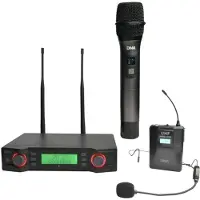 DNA Professional Dna Vm Dual Vocal Wireless Microphone Argenté