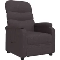 vidaXL Fauteuil relax brun foncé Tissu