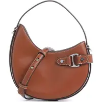 Lauren Accesorios pour femme. 431980159001 Tasha petit sac à bandoulière en cuir marron (OSFA), Casuel