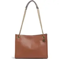 Lauren Accesorios pour femme. 431980173001 Sac Bradley en Cuir marron (OSFA), Beige, Casuel