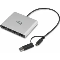 OWC USB-C Quad HDMI 4K Display Adapter (HDMI, 10.80 cm), Adaptateur données + vidéo, Argent