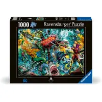 Ravensburger Ukadanka Jigsaw DC Comics Aquaman (1000 elementów, technologia Softclick)