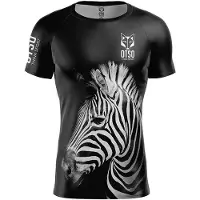 Otso Zebra Short Sleeve T-shirt Noir S Homme