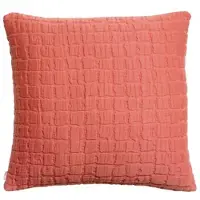 Vivaraise Housses de coussins STONEWASH SWAMI - Rose - 45x45 cm