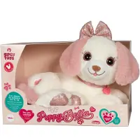 Kärkkäinen Chien en peluche Bella - - Super doux et brille au rythme de belles mélodies - 30 cm