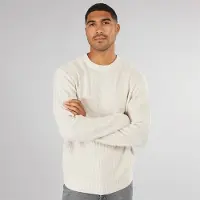 Jack & Jones Pull en maille riz Homme - Avoine