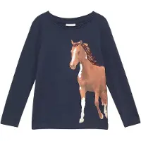 s.Oliver T-Shirt bleu marine / pueblo / blanc