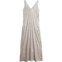 Superdry pour femme. W8011995A Robe Sequin argentée (XS), Fête, Polyester, Sans manches / bretelles