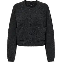 ONLY Cardigan 'ONLPiemonte' gris foncé