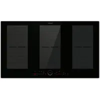 Klarstein Delicatessa 90 Plaque Induction - 6 Zones Flexibles, 10500W, Sensecontrol, Minuterie & Sécurité Enfants, Vitrocéramique Noire, Plaque Induction Encastrable 90Cm