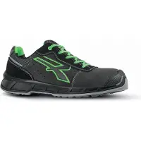 U Power Chaussure basse de sécurité Taylor Gr.45 grise/verte S1P SRC ESD EN20345 Cuir U.POWER RK20016-45