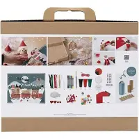 Creativ Company Kit de bricolage calendrier de l'Avent avec 24 petits travaux manuels pour enfants