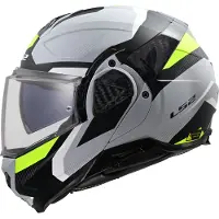 LS2 Helmets LS2 FF910 Advant II Triple flip-up helmet, grey matt/neon yellow, L (59/60)