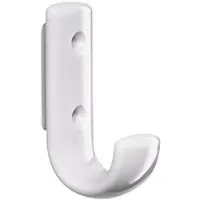 Hewi Crochet de vestiaire 477.90.060 simple saillie 47 mm Polyamide 99 blanc pur hauteur 72 mm
