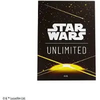 GameGenic Protège-cartes Star Wars Unlimited, édition premium, avec illustrations – dos de carte jaune
