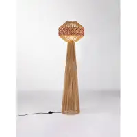 Lyora Lampadaire Mapi Ø 42cm rouge avec marron