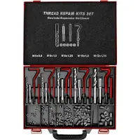 Holzmann Kit de réparation de filetage hélicoïdal GRSM5-12 - M5 à M12 - coffret atelier