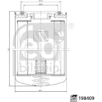 FEBI BILSTEIN Filtre, système hydraulique de travail 198409