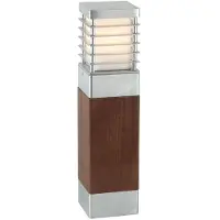 Franssen Lampe en bois Selham 49cm avec détails en aluminium