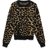 Vero Moda Pull-over 'VMSilje' marron / noir