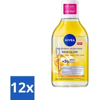 Nivea - Eau Micellaire - Sérum Enrichi Radiance - Démaquille le maquillage waterproof - 400 ml - Pack Avantage - 12 pièces