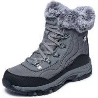 SKECHERS Trego-Stormie Damen Boots Waterproof Grau