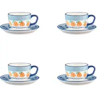 Bjorn Tasse Napoli 20cl Et Soucoupe Ø15cm - 8 Pièces - Agrume