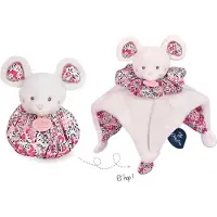 Doudou et Compagnie Cuddle Cloth berceuse 3 en 1 Pink Mousse 1 pcs