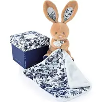 Doudou et Compagnie Bohaime Lapin marine avec boite - - PELUCHES/Doudous - DOU1684866938794 - Gris - Matériaux mixtes
