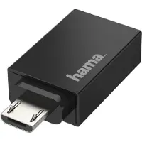 Hama Adaptateur USB-OTG, fiche micro-USB - port USB, USB 2.0, 480 Mbit/s