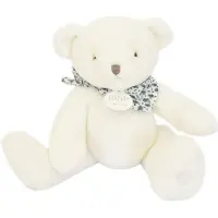 Doudou et Compagnie Ours En Peluche 25 Cm Blanc - Blanc