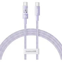 Baseus Gem USB C to USB C fast charging cable 1 m 100 W Purple