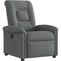 vidaXL Fauteuil relax gris foncé Tissu