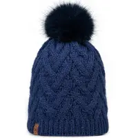 Buff Knitted & Fleece Beanie Bleu