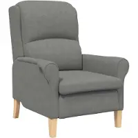 vidaXL fauteuil Gris foncé 76 x 94 x 102 cm Microfibre