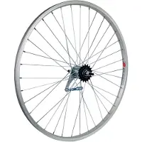 Gurpil Aluminium 24 X 1.375 Back-pedal Road Rear Wheel Argenté 9 x 110 mm
