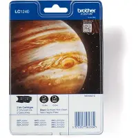 Brother LC1240BKBP2 - Lot de 2 - Noir - Original