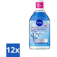 Nivea - Eau micellaire - Sérum enrichi, régénérant - démaquille le maquillage waterproof - 400 ml - Pack avantage - 12 pièces