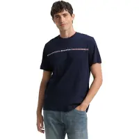 Tom Tailor T-Shirt bleu marine / rouge / blanc