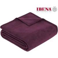 Ibena Couverture Ibena Messina Prune