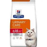 Hill's Pet Nutrition Prescription Diet Urinary Care c/d Multicare Stress Aliments secs vétérinaires pour chats ayant des problèmes urinaires 6 kg (2x3kg)
