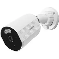 Osram SMART+ Caméra WiFi d'extérieur 4MP 2K IP67, vision de nuit 10m, audio bidirectionnel, Ethernet, compatible Alexa, extérieur blanc