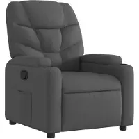 vidaXL Fauteuil relax gris foncé Tissu