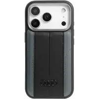 Audi Housse de portable Case iPhone 17 Pro A6 MagSafe similicuir noir Logo