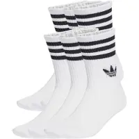 Adidas Chaussettes '3-Stripes Crew 6 Pairs' noir / blanc