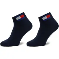Tommy Hilfiger Chaussettes - 2 Pack - Quart - Dark Marine - - 35/38 - Chaussettes