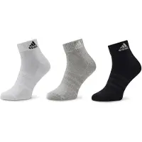 Adidas Chaussettes de sport 'Cushioned Sportswear Ankle 3 Pairs' gris chiné / noir / blanc