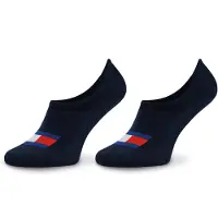 Tommy Hilfiger Unisexe, Chaussettes, Footies, Noir, (lot de 2, 35 - 38)