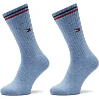 Tommy Hilfiger Chaussettes bleu / rouge sang / blanc