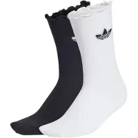 Adidas Chaussettes 'Ruffle' noir / blanc